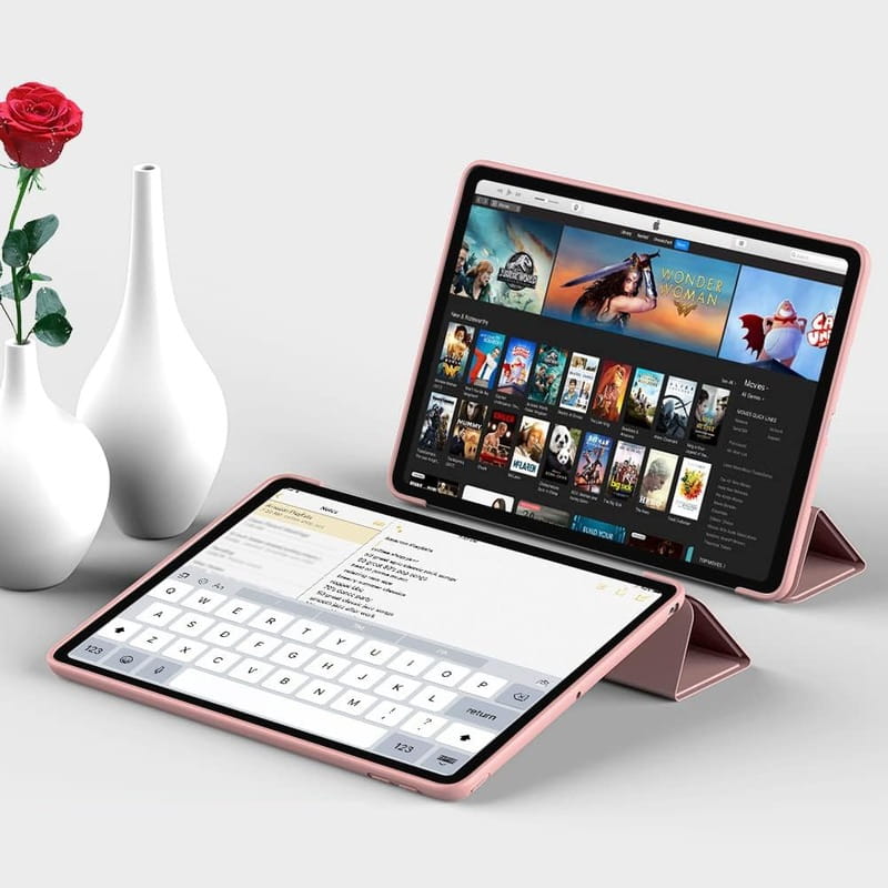 Чeхол-книжка BeCover Tri Fold Soft TPU Silicone для Apple iPad Air (4/5) 2020/2022 10.9" Pink (711133)