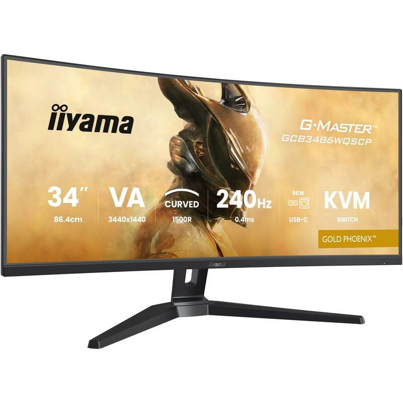 Монитор Iiyama 34" G-Master GCB3486WQSCP-B1 VA Black 240Hz Curved