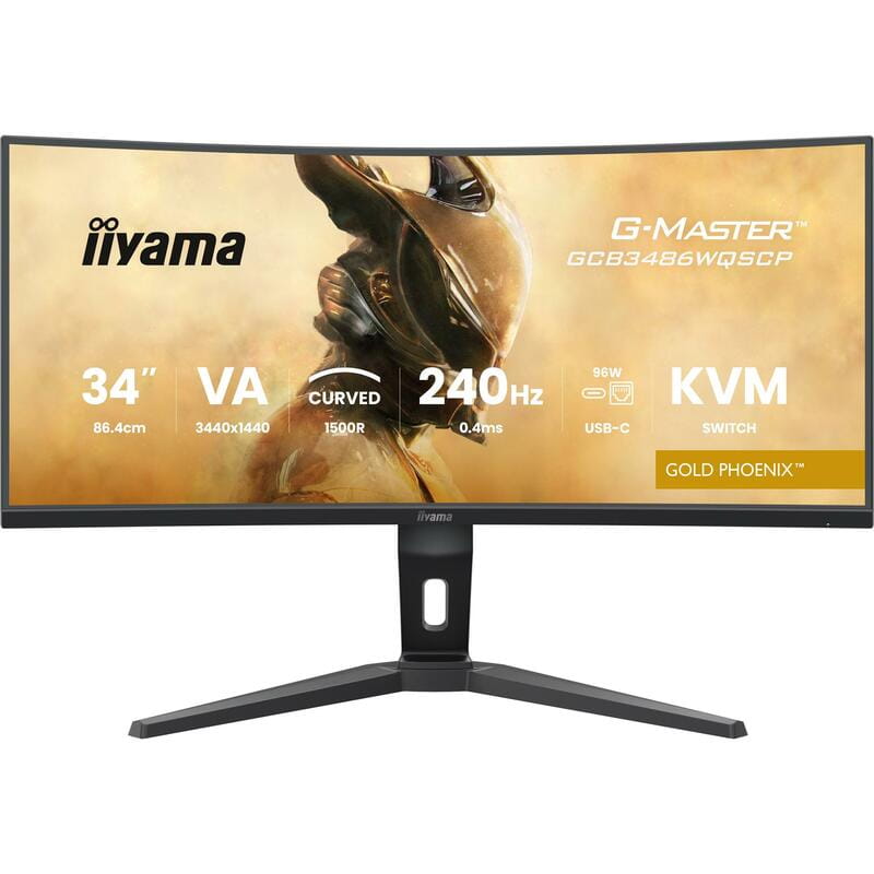 Монитор Iiyama 34" G-Master GCB3486WQSCP-B1 VA Black 240Hz Curved