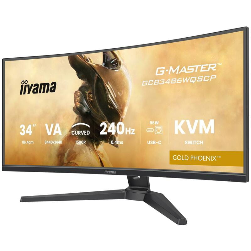 Монитор Iiyama 34" G-Master GCB3486WQSCP-B1 VA Black 240Hz Curved