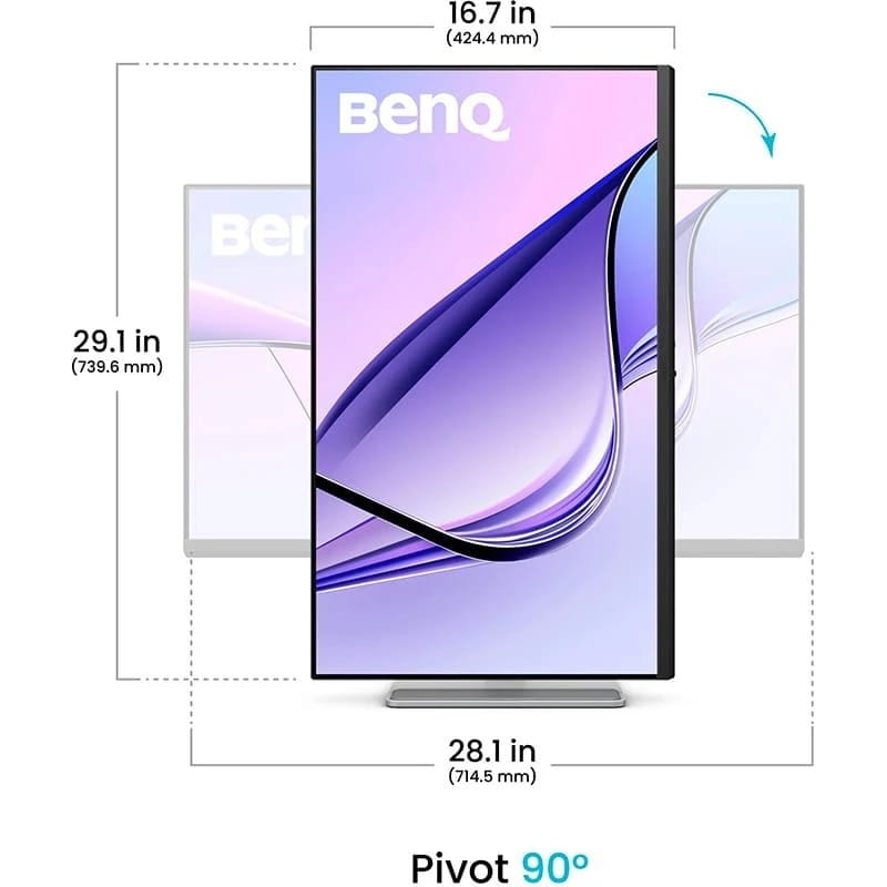 Монітор BenQ 31.5" MA320U (9H.LMXLB.QBE) IPS Silver