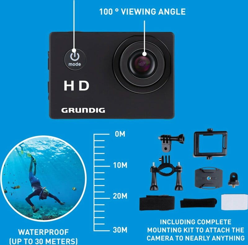 Экшн-камера Grundig HD (8711252247083)