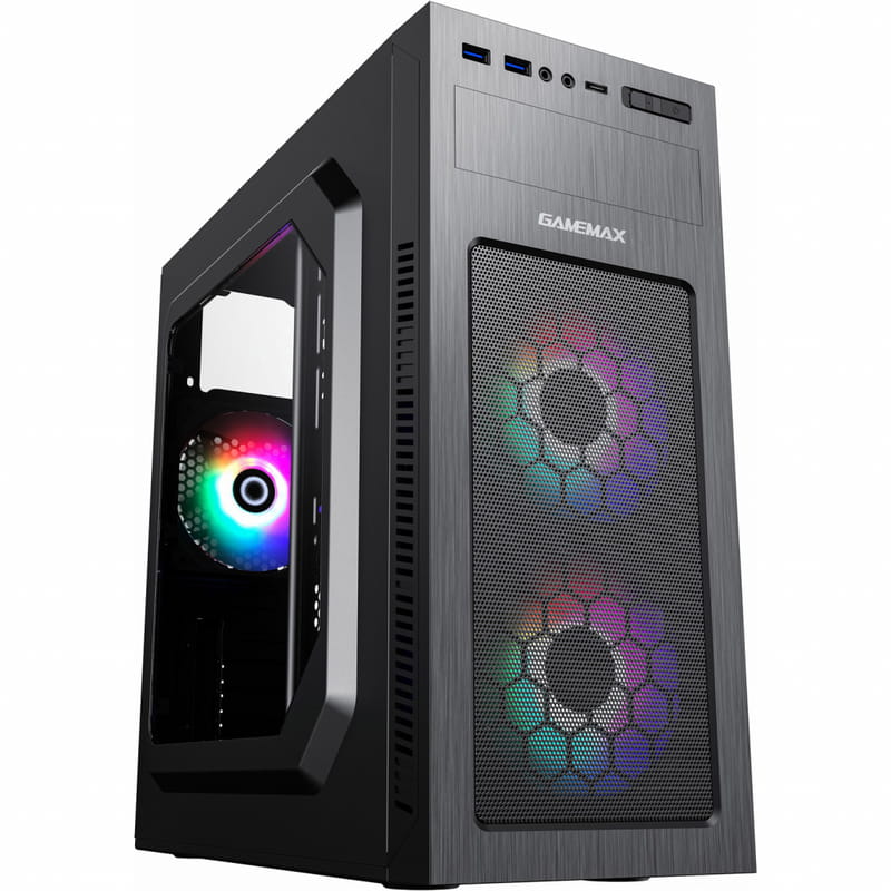 Корпус GameMax MT525-2U3TYC-3FAN Black