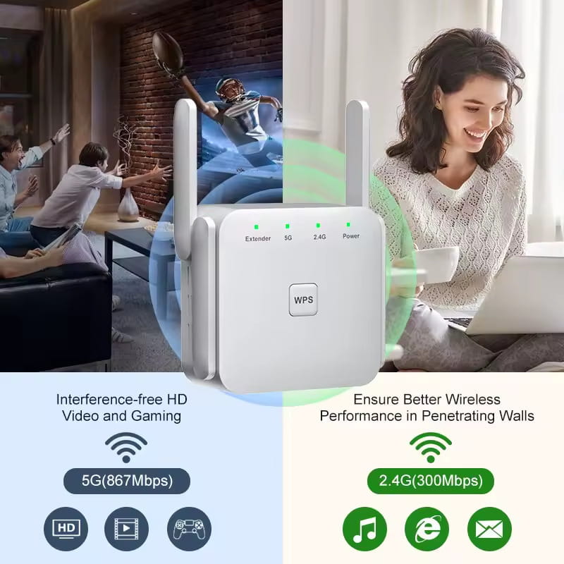 Точка доступа Fenvi FWD-R1208U Wi-Fi Repeater Booster 2.4G/5GHz