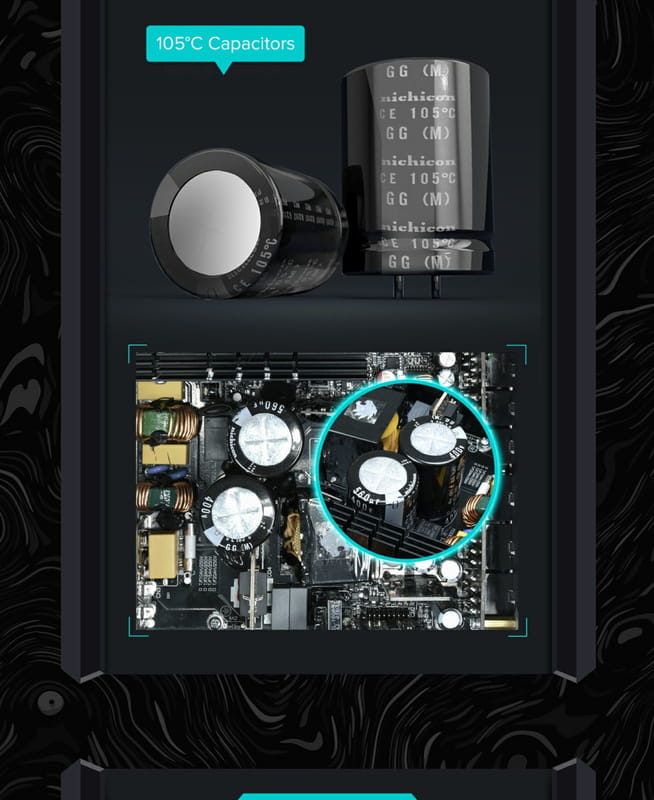 Блок живлення GameMax RGB-1300 (ATX3.1 PCIe5.1) Black 1300W