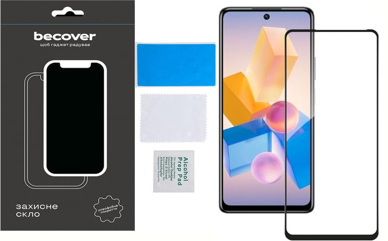 Захисне скло BeCover для Infinix Hot 40 (X6836) Black (711072)