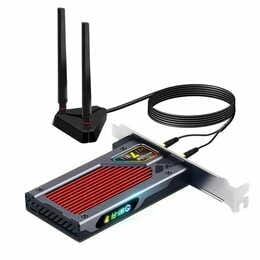 Беспроводной адаптер Fenvi FV-BE8800RGB Wi-Fi 7, Bluetooth 5.4 Gaming Tri Band 2.4G/5G/6GHz