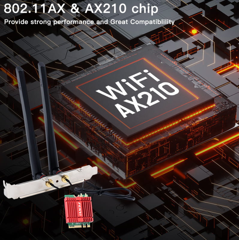 Беспроводной адаптер Fenvi AX210NGW Kit