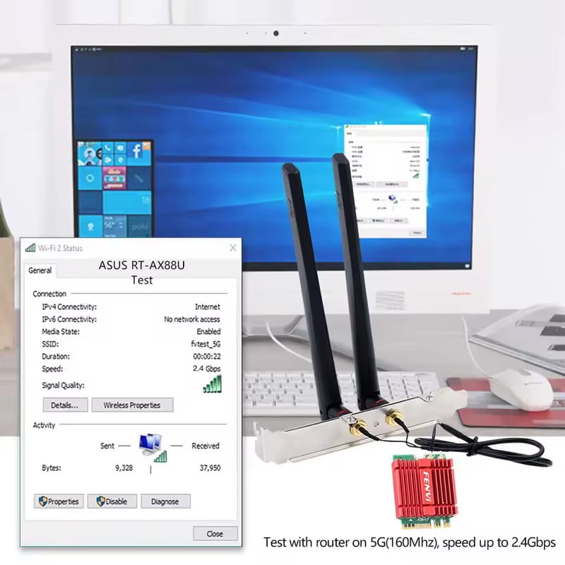Беспроводной адаптер Fenvi AX210NGW Kit