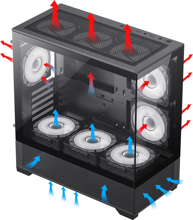 Корпус GameMax Vista MB Black