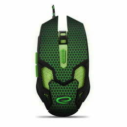 Мышь Esperanza EGM207G Cobra Black/Green USB