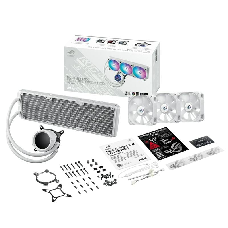 Система водяного охлаждения Asus TUF Gaming LC III 360 ARGB LCD White (90RC01A2-B0EAY0)