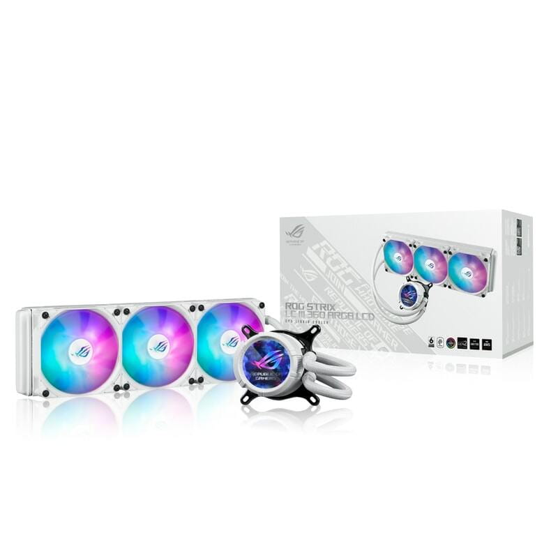 Система водяного охлаждения Asus TUF Gaming LC III 360 ARGB LCD White (90RC01A2-B0EAY0)