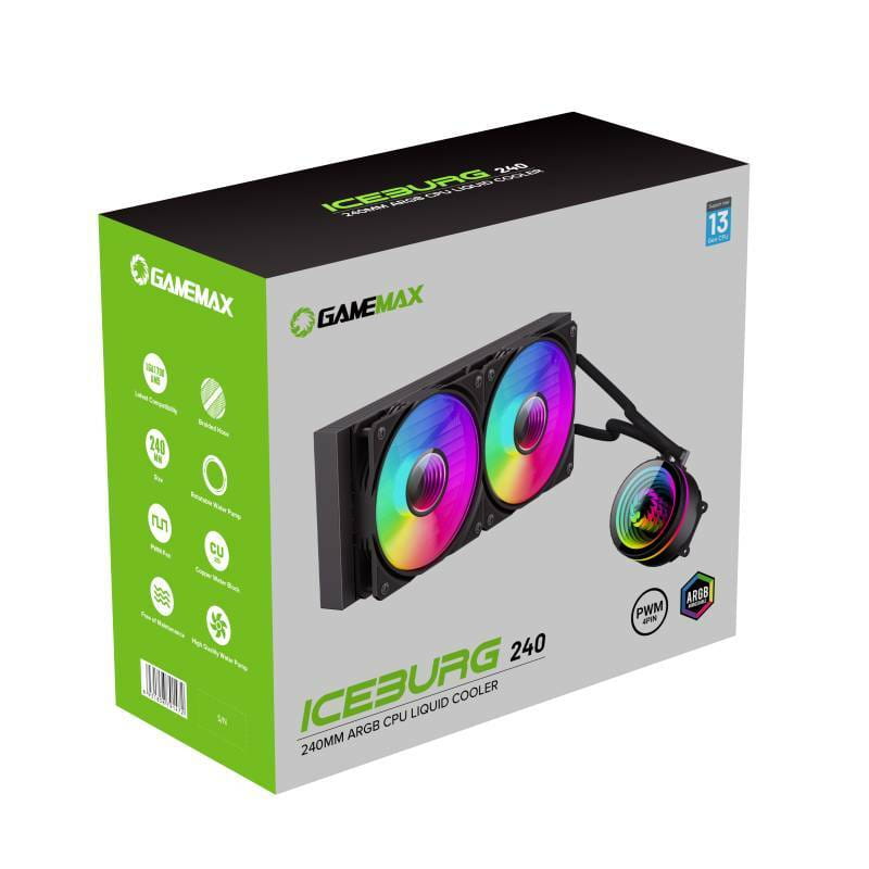 Система водяного охлаждения GameMax IceBurg 240 Infinity Black
