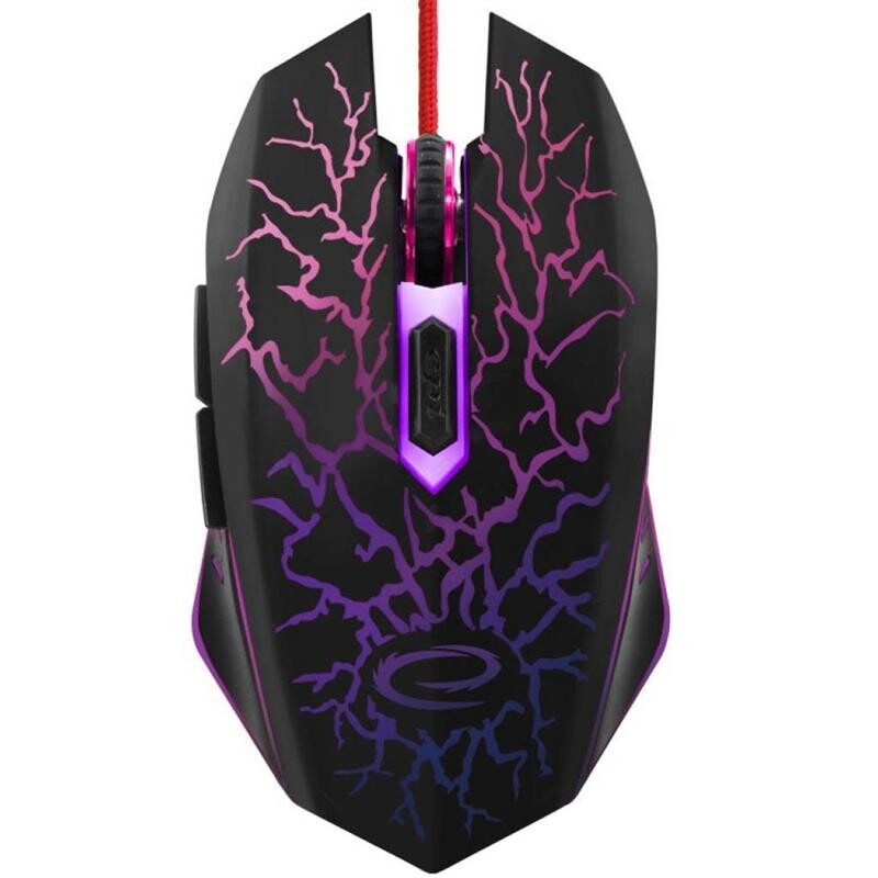 Мышь Esperanza MX211 Lightning (EGM211R) Black/Multicolor USB