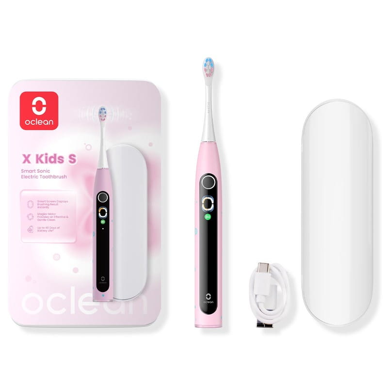 Умная зубная электрощетка Oclean X Kids Set Electric Toothbrush Pink (6970810557220)