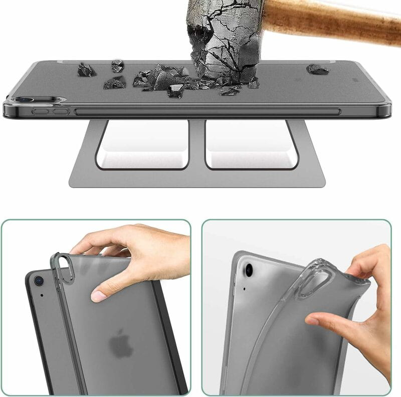 Чeхол BeCover Tri Fold Hard для Apple iPad Air 11" M2 2024 Black (711412)