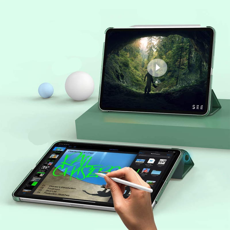 Чeхол BeCover Tri Fold Hard для Apple iPad Air 11" M2 2024 Dark Green (711414)