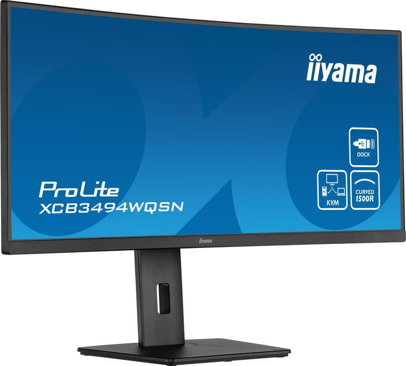 Монитор Iiyama 34" ProLite XCB3494WQSN-B5 VA Black 120Hz Curved