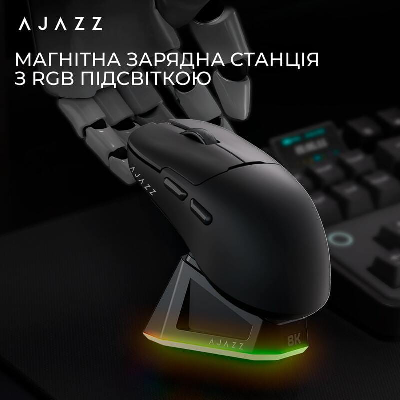 Мышь беспроводная Ajazz AJ159Pro Black (AJ159-PRO-B)