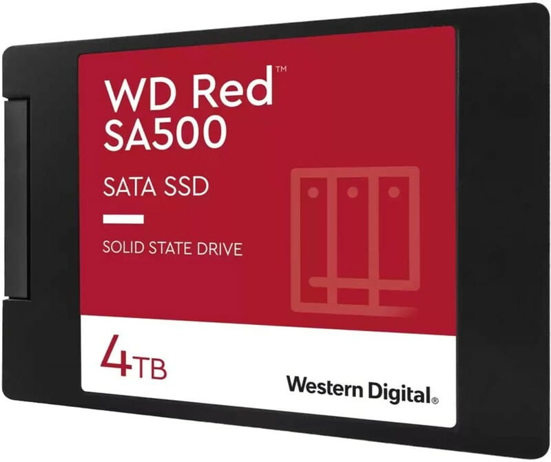 Накопитель SSD 4TB WD Red SA500 2.5 SATAIII 3D NAND (WDS400T2R0A)