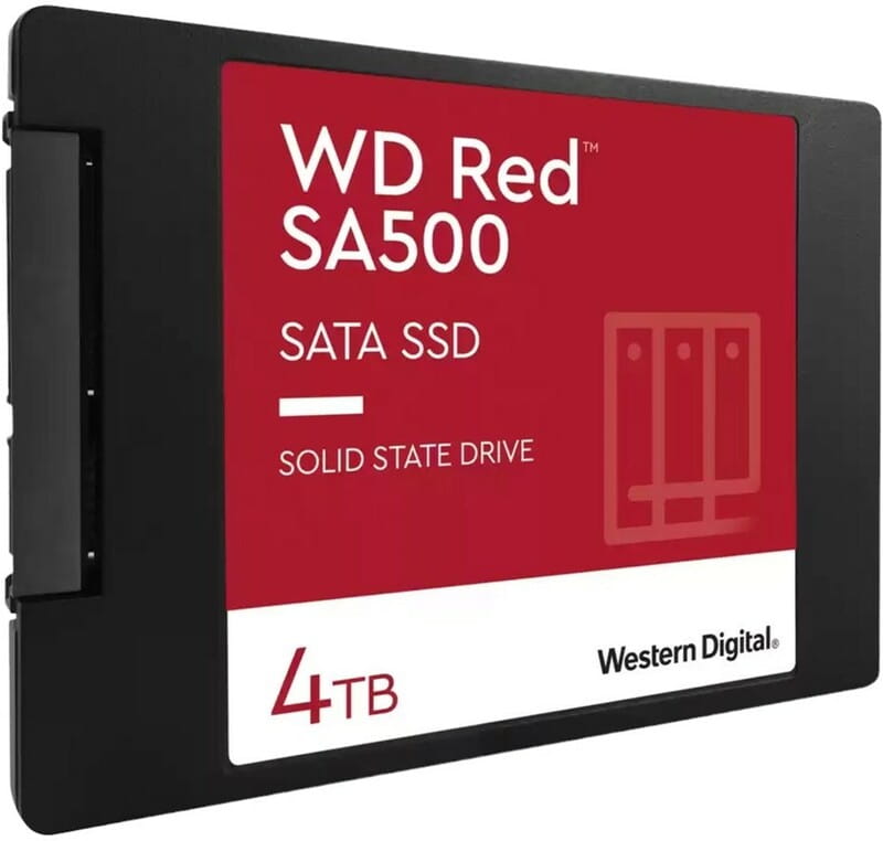 Накопитель SSD 4TB WD Red SA500 2.5 SATAIII 3D NAND (WDS400T2R0A)