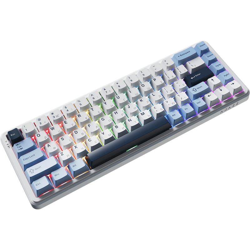 Клавиатура беспроводная Ajazz AK680 Max (8+8K) Magnetic Switch White (AK680-M-BWD-A)