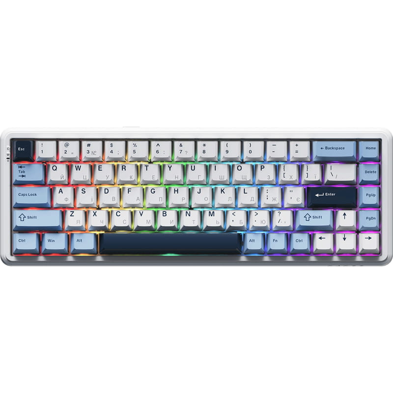 Клавиатура беспроводная Ajazz AK680 Max (8+8K) Magnetic Switch White (AK680-M-BWD-A)