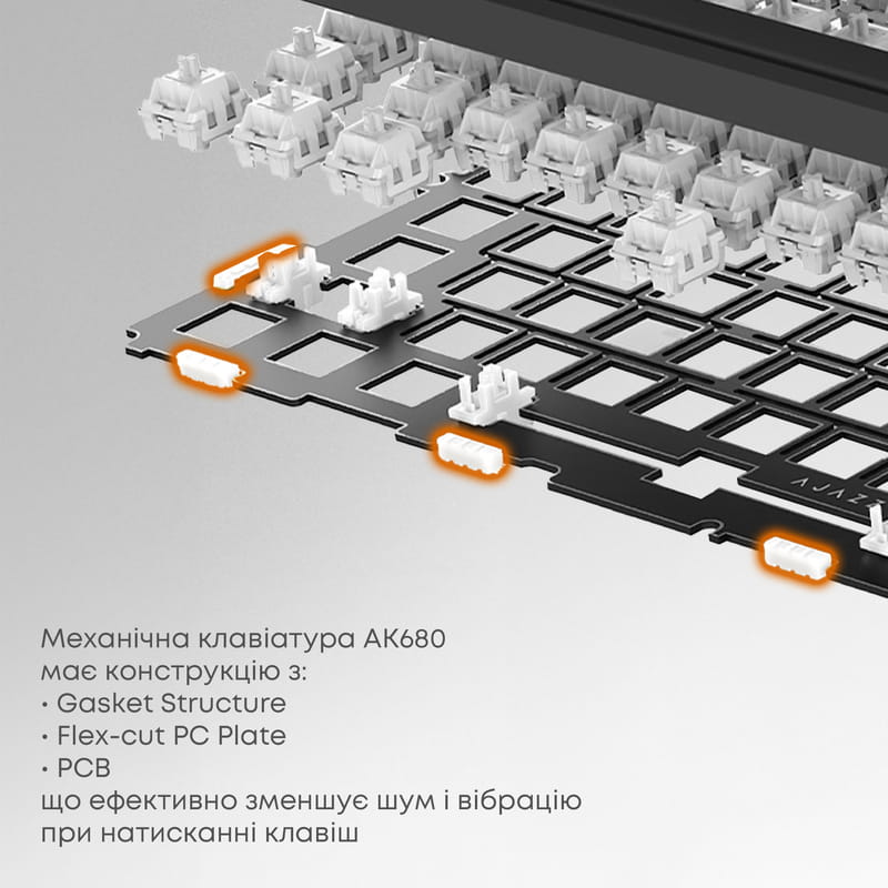 Клавиатура Ajazz AK680 Max Magnetic Switch Black (AK680-WM-B-A)
