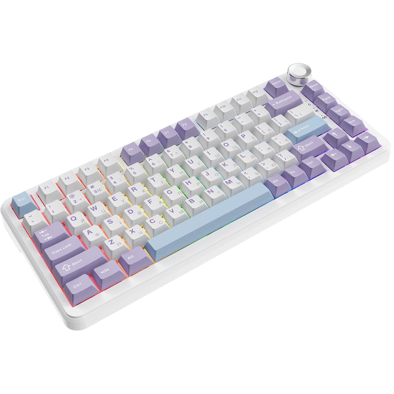 Клавиатура Ajazz AK820 Max Magnetic Switch White (AK820MAX-WM-PWB)