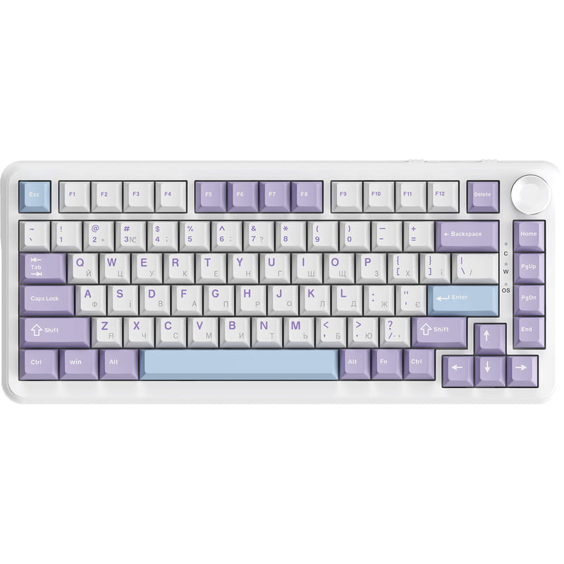 Клавиатура Ajazz AK820 Max Magnetic Switch White (AK820MAX-WM-PWB)