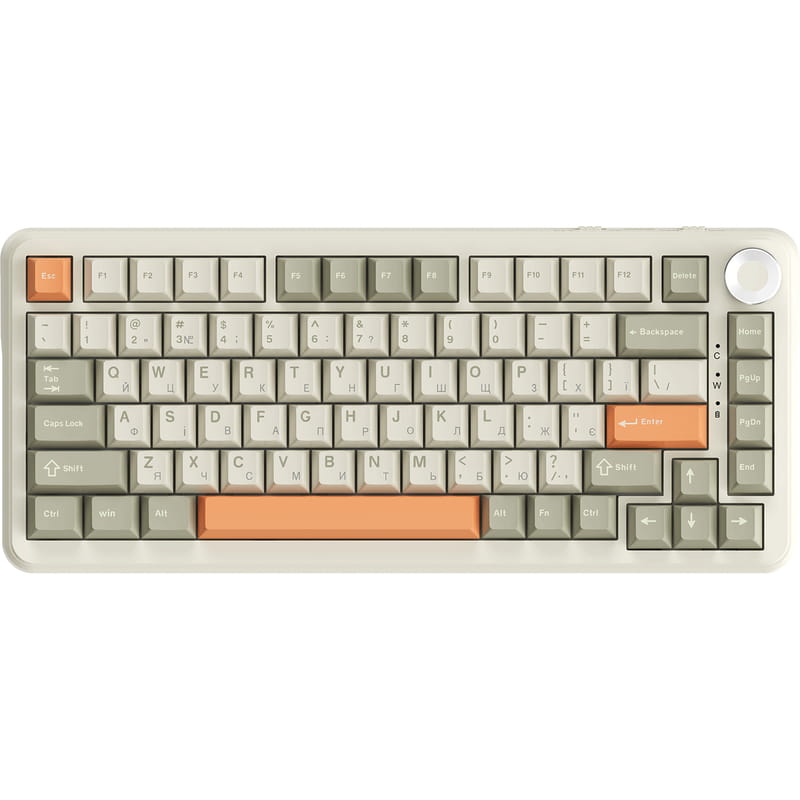 Клавиатура беспроводная Ajazz AK820 Max Flying Fish Switch Retro Colour (AK820MAX-FF-R)