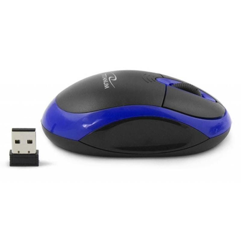 Мышь беспроводная Esperanza Titanum TM116B Black-Blue USB