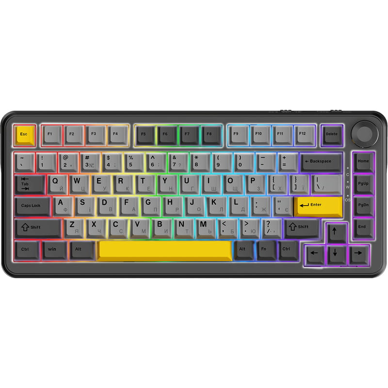 Клавиатура беспроводная Ajazz AK820 Max Plus Day Dream Switch Black (AK820MAX-DD-BGY)