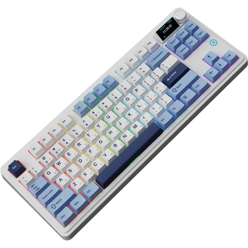 Клавиатура беспроводная Ajazz AK870 Plus Murad Switch White (AK870-MU-BWD)