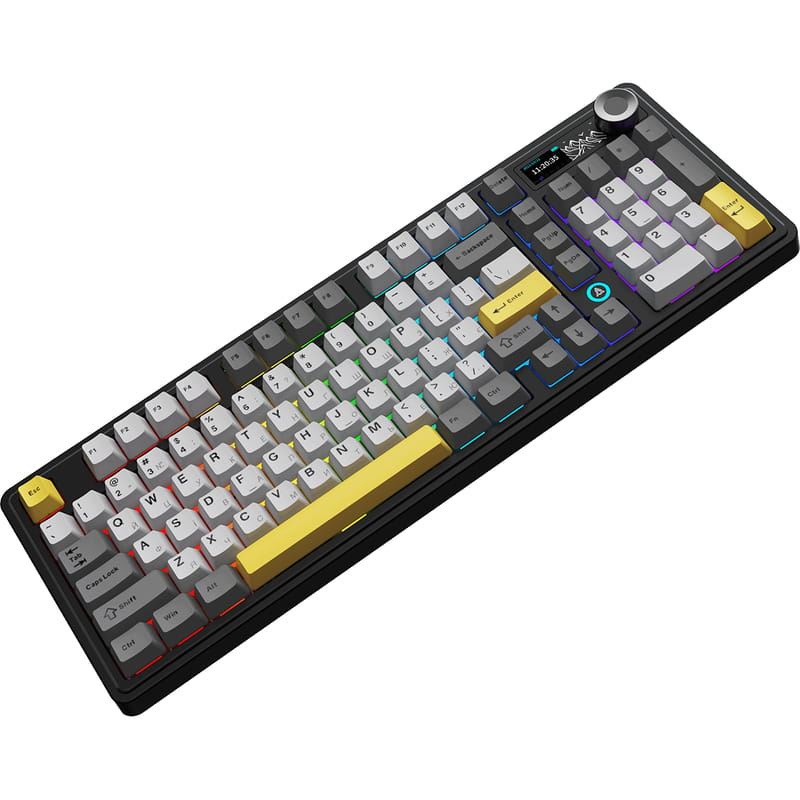 Клавиатура беспроводная Ajazz AK980 Clear Sky Switch Black (AK980-CS-BGY)