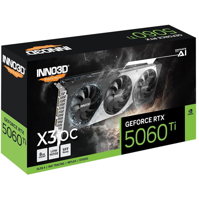 Вiдеокарта GF RTX 5060 Ti 8GB GDDR7 X3 OC Inno3D (N506T3-08D7X-193075L)