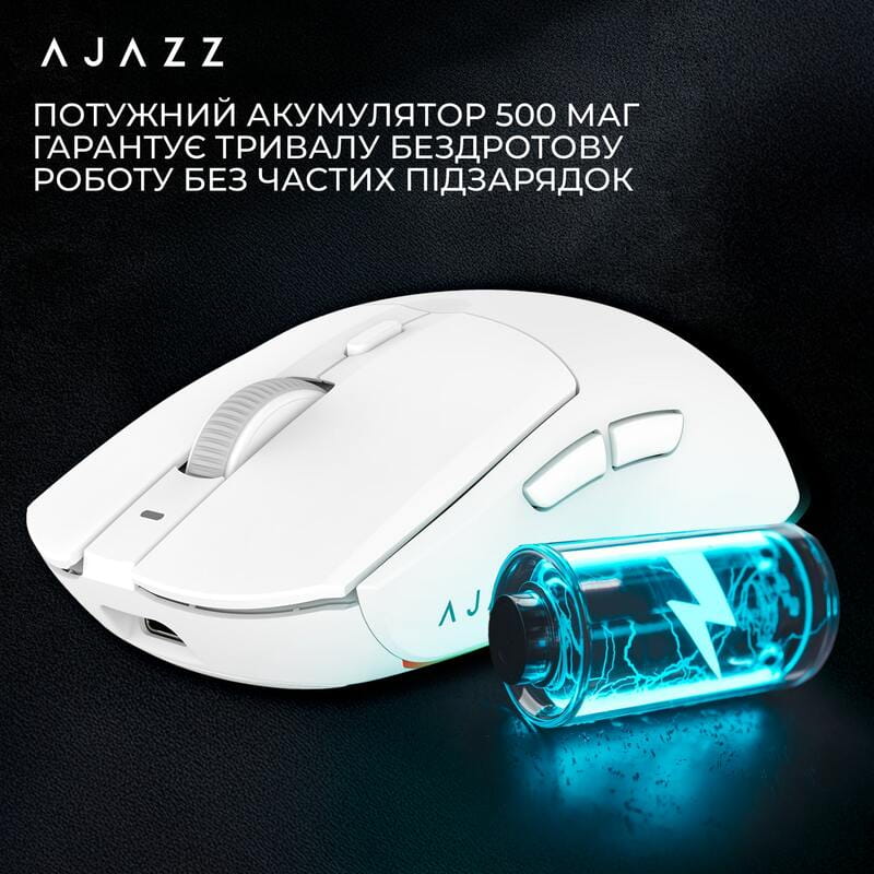 Миша бездротова Ajazz AJ139 V2 White (AJ139-V2-MC-W)