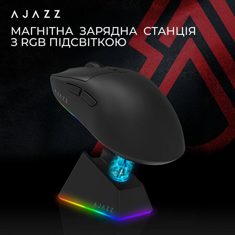 Миша бездротова Ajazz AJ139 V2 Black (AJ139-V2-MC-B)