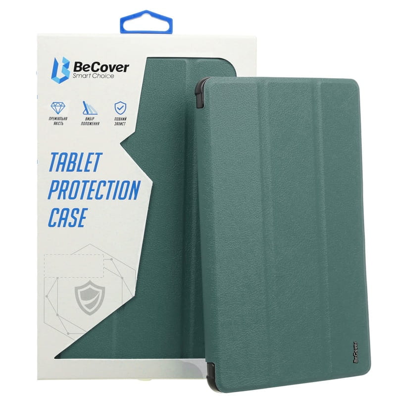 Чeхол BeCover Soft Edge с креплением Apple Pencil для Apple iPad Air 11" M2 2024 Dark Green (711426)
