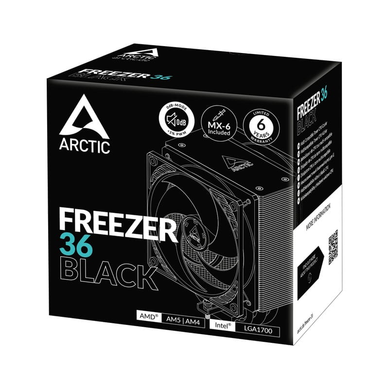 Кулер процессорный Arctic Freezer 36 Black SI (AOCPU00012A)