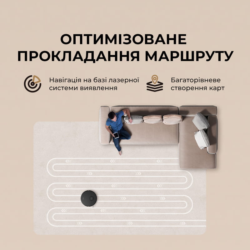 Робот-пилосос Dreame D20 White (RLD35GA)