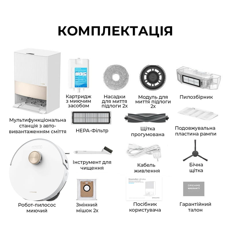 Робот-пилосос Dreame L20 Ultra (RLX41CE-1)