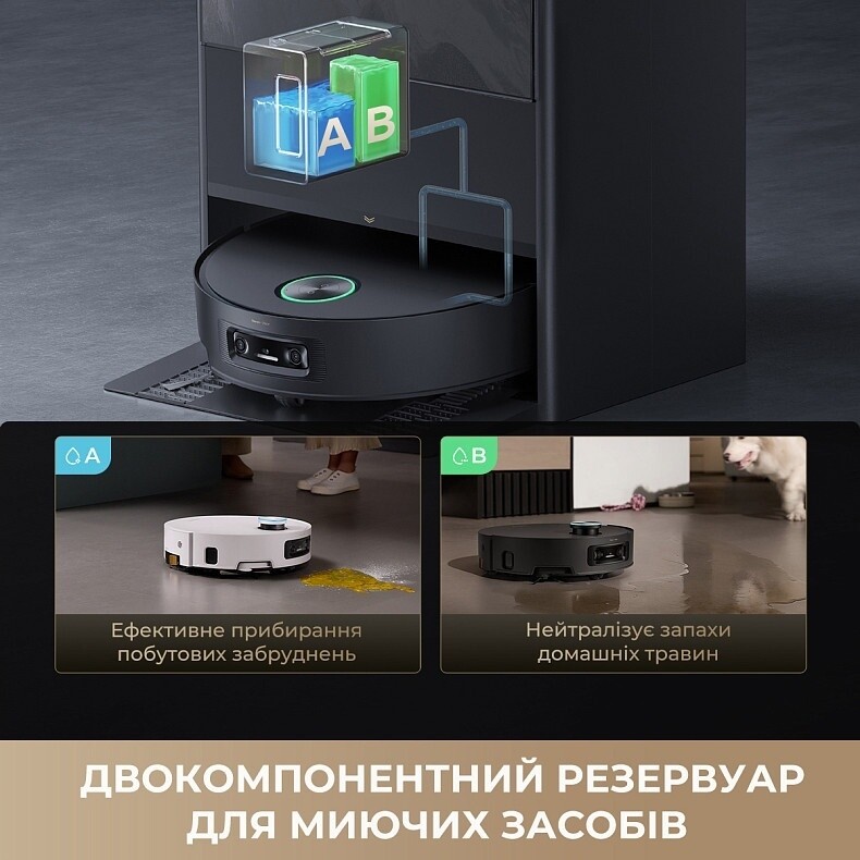 Робот-пилосос Dreame Aqua 10 Ultra Track Complete Black (RLR81CE-1-BL)
