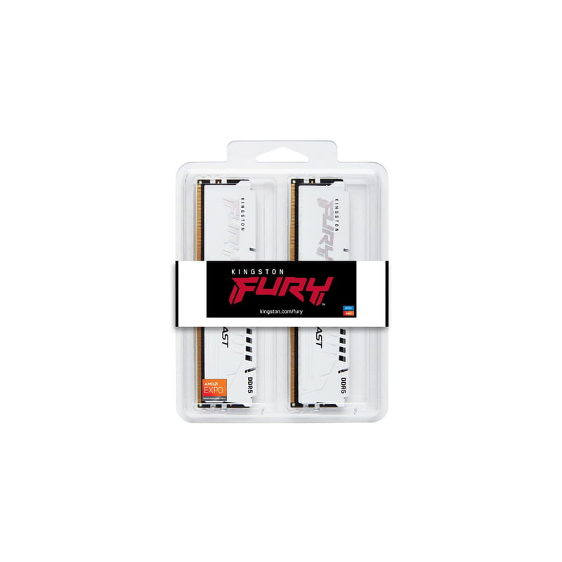 Модуль памяти DDR5 2x16GB/5200 Kingston Fury Beast White (KF552C36BWEK2-32)