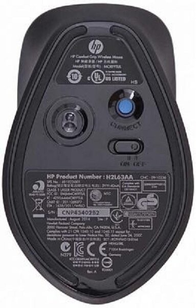 Мышь беспроводная HP Comfort Grip Black (H2L63AA)