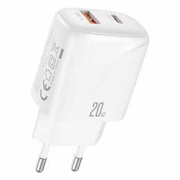 Зарядное устройство XO L158 (USB, USB-С, 3A) 20W White