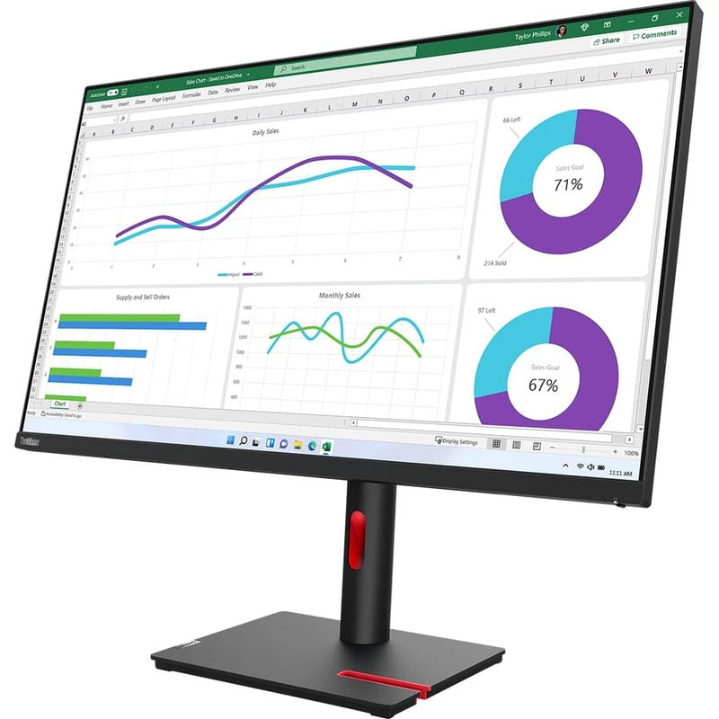 Монітор Lenovo 31.5" ThinkVision T32h-30 (63D3GAT1UA) IPS Black