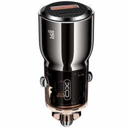 Автомобільний зарядний пристрій XO CC58 (USB, USB-C, 3.25A) 95W Dark Grey