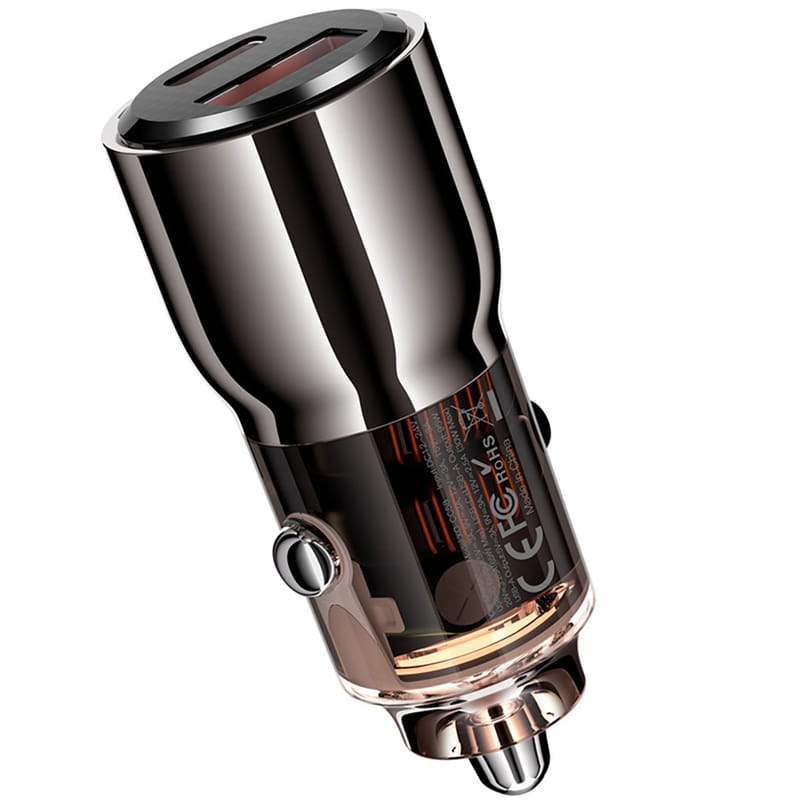 Автомобильное зарядное устройство XO CC58 (USB, USB-C, 3.25A) 95W Dark Grey